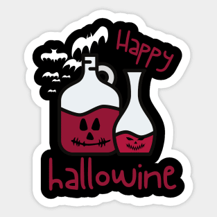 Happy Hallowine Sticker